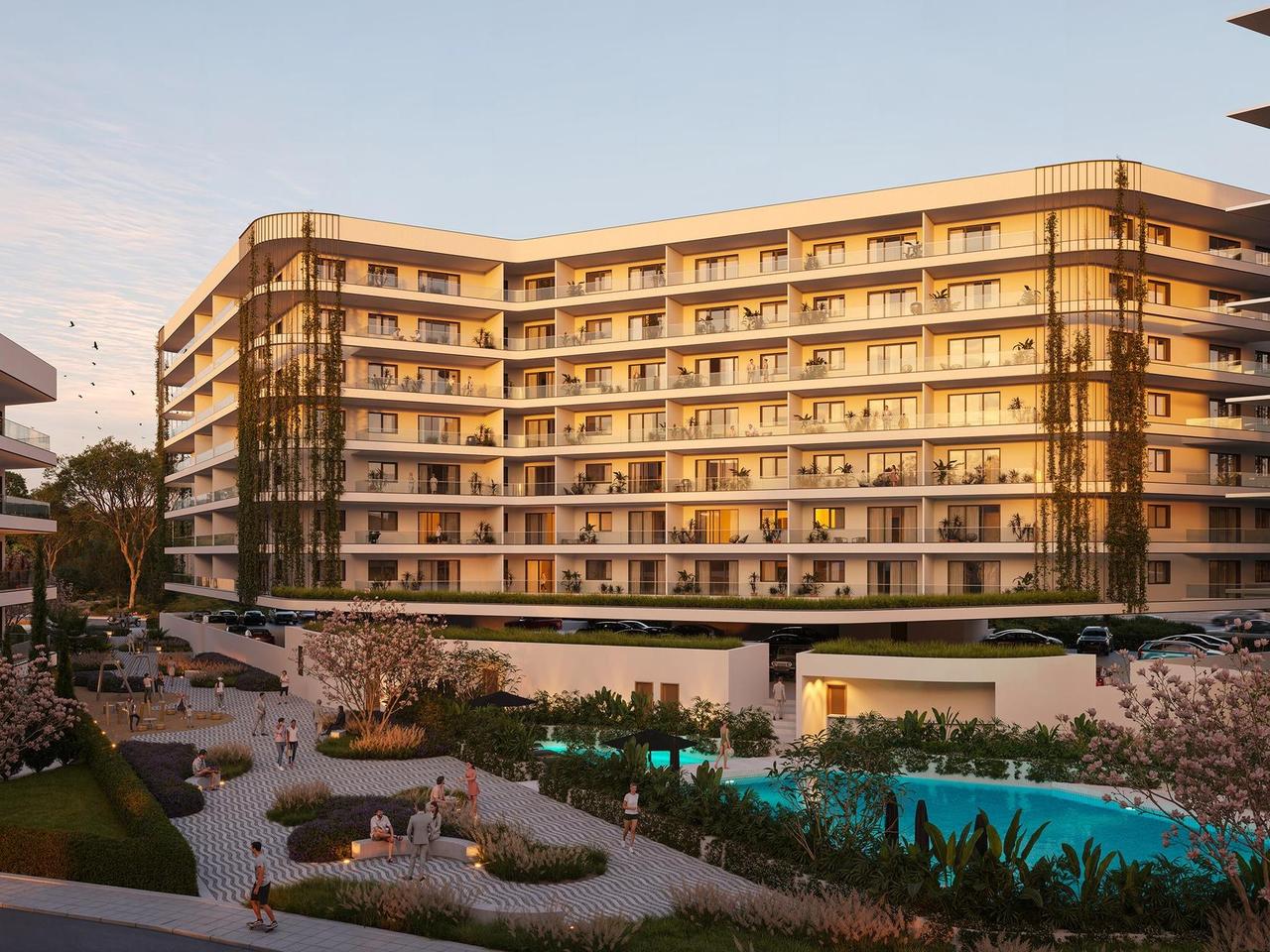 Large landscaped residential development with pool in Limassol